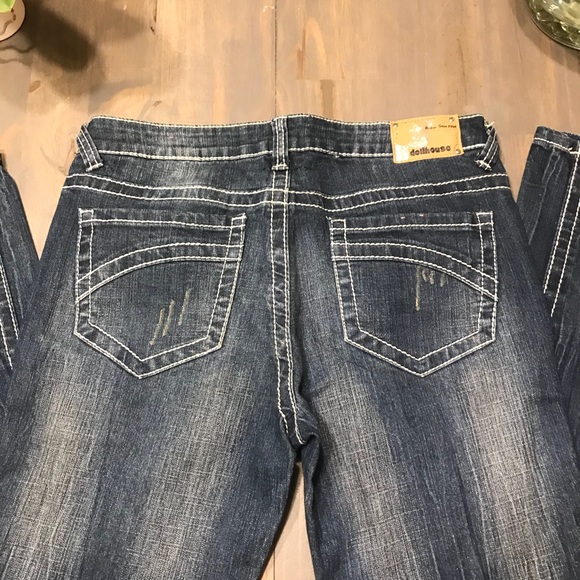 Dollhouse dark wash distressed skinny jeans - Picture 6 of 6